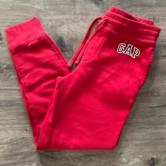 GAP Other - Men Gap Logo Fleece Joggers Red